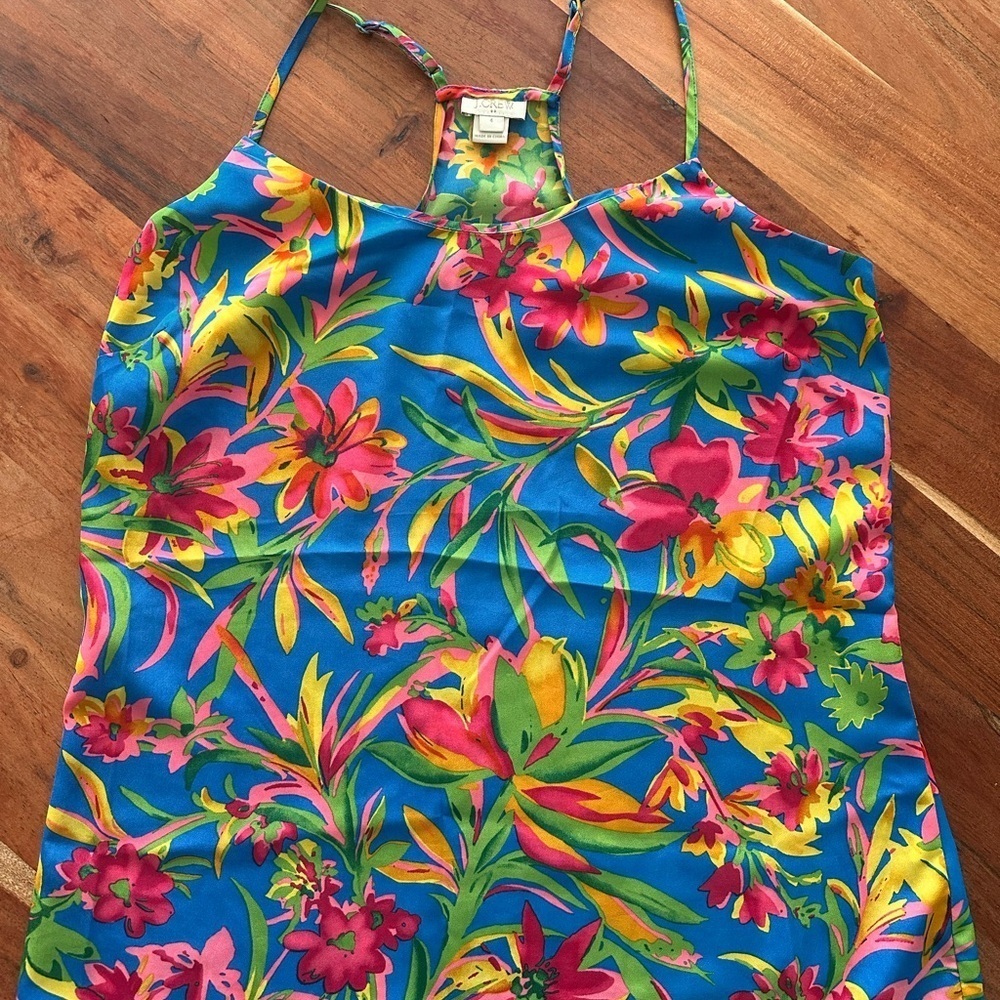 J. Crew Multicolor Floral Top